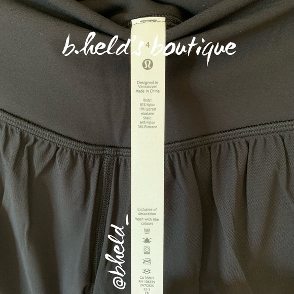 lululemon Nulu and Mesh High-Rise Yoga Short 3.5" in Black Size 4 New NWT - Picture 4 of 16